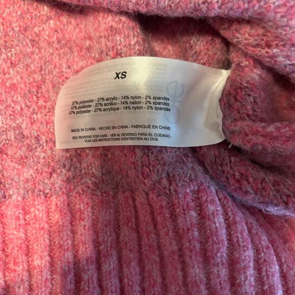 Circus NY Women's Animal Patchwork Boxy Cropped Pullover Sweater Pink Size XS - Picture 7 of 7